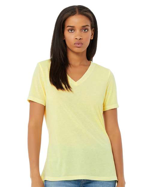 Women's Relaxed Triblend Short Sleeve V - Neck Tee - Valkyrie Made