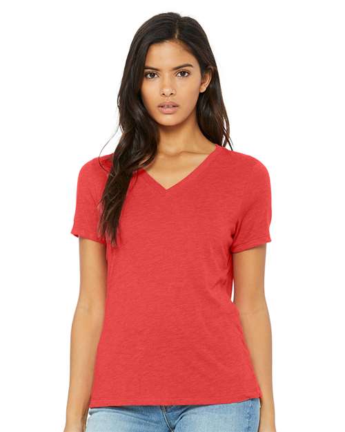Women's Relaxed Triblend Short Sleeve V - Neck Tee - Valkyrie Made
