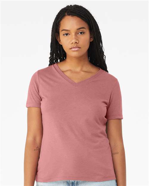 Women's Relaxed Triblend Short Sleeve V - Neck Tee - Valkyrie Made
