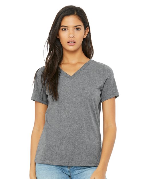 Women's Relaxed Triblend Short Sleeve V - Neck Tee - Valkyrie Made