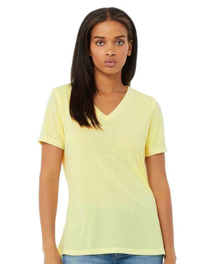 Women's Relaxed Triblend Short Sleeve V - Neck Tee - Valkyrie Made