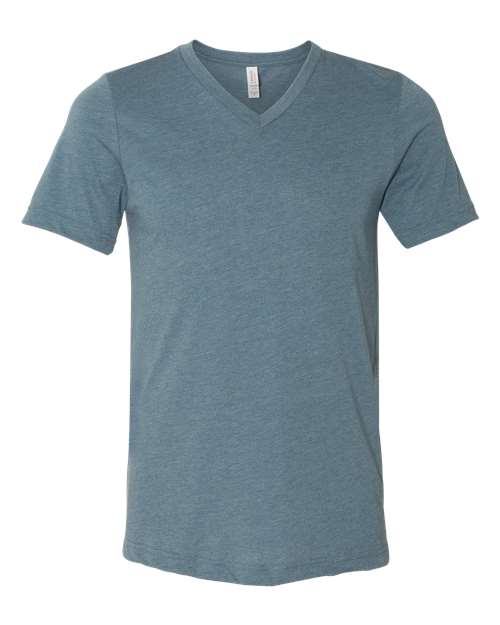 Heather CVC V-Neck Tee