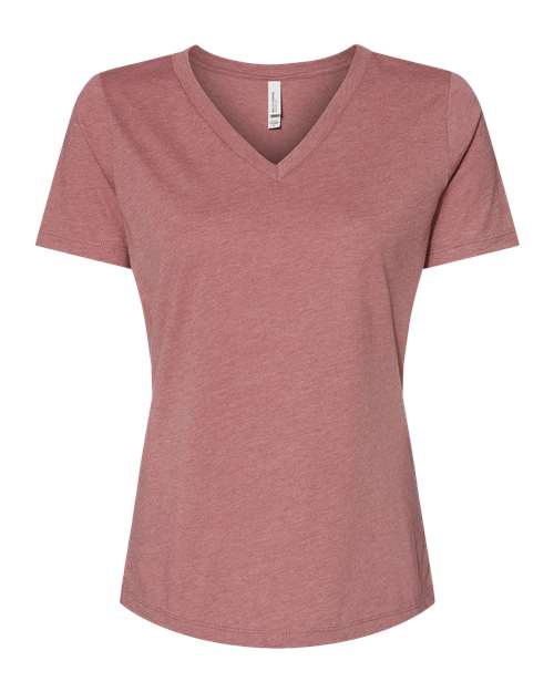 Women's Relaxed Heather CVC V-Neck Tee