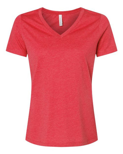 Women's Relaxed Heather CVC V-Neck Tee