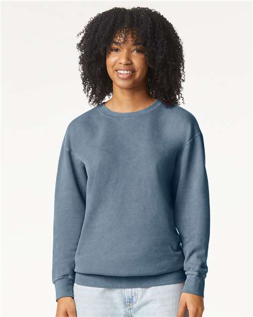 Garment-Dyed Lightweight Fleece Crewneck Sweatshirt