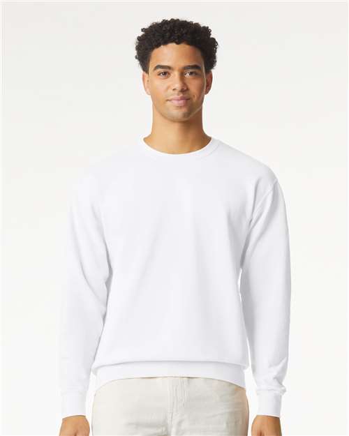 Garment-Dyed Lightweight Fleece Crewneck Sweatshirt