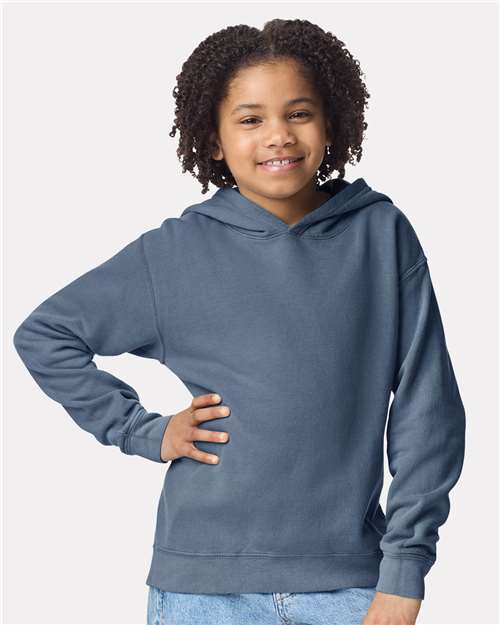 Garment-Dyed Youth Lightweight Fleece Hooded Sweatshirt