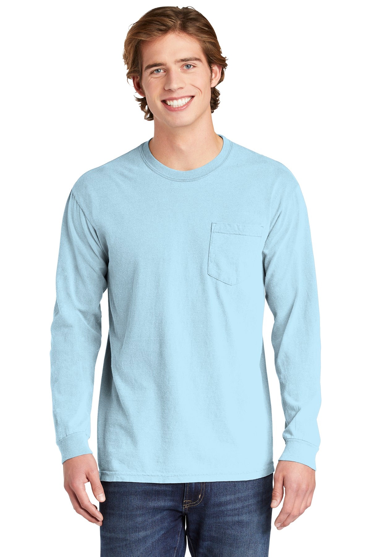 COMFORT COLORS  ®  Heavyweight Ring Spun Long Sleeve Pocket Tee. 4410