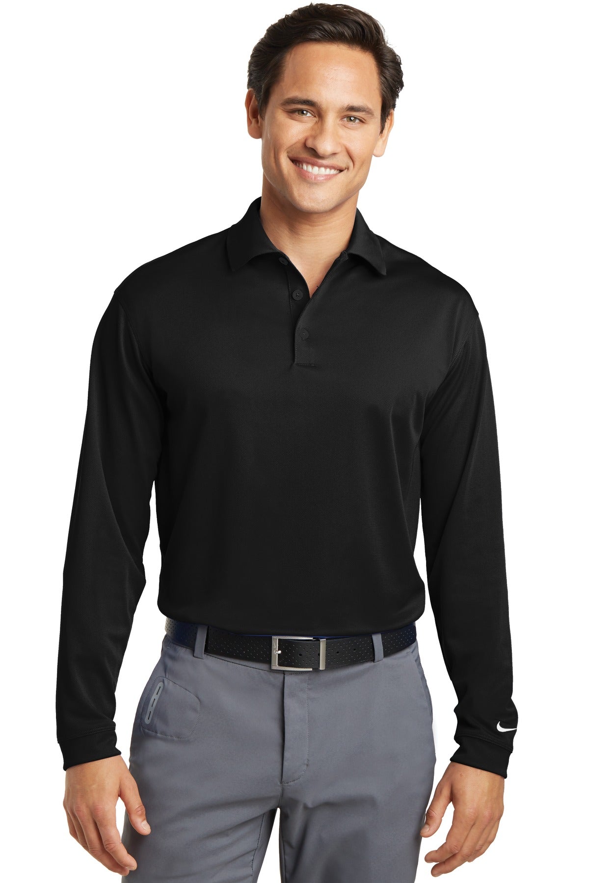 Nike Long Sleeve Dri-FIT Stretch Tech Polo. 466364