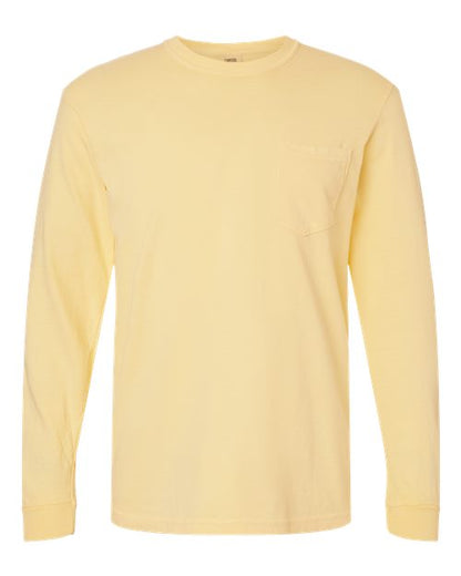 Garment-Dyed Heavyweight Long Sleeve Pocket T-Shirt