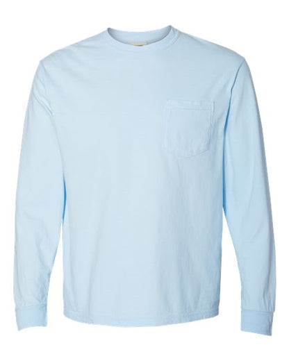 Garment-Dyed Heavyweight Long Sleeve Pocket T-Shirt