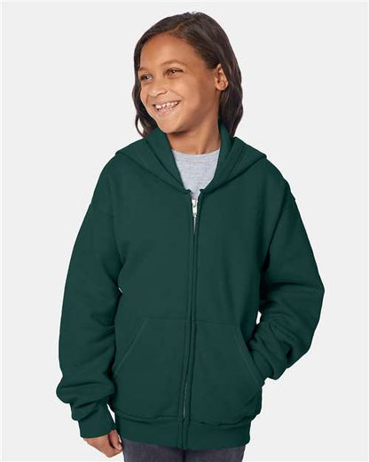 EcoSmart® Youth Full-Zip Hooded Sweatshirt