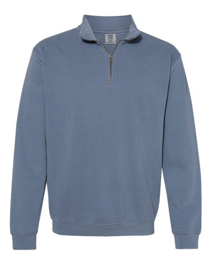 Garment-Dyed Quarter Zip Sweatshirt