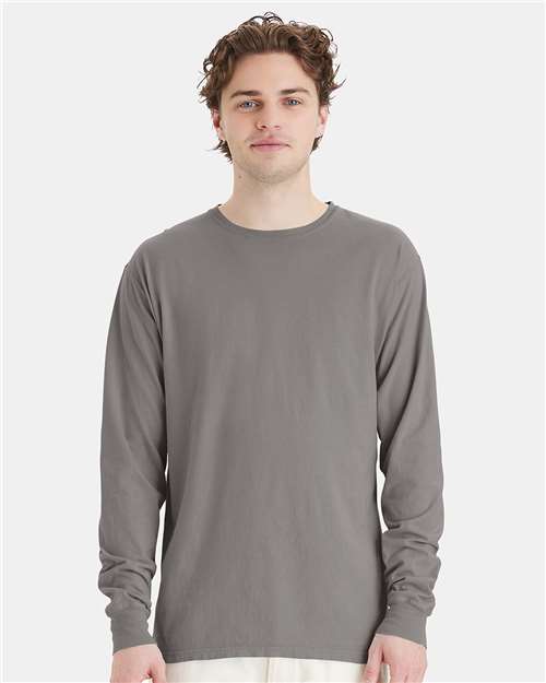 Garment-Dyed Long Sleeve T-Shirt