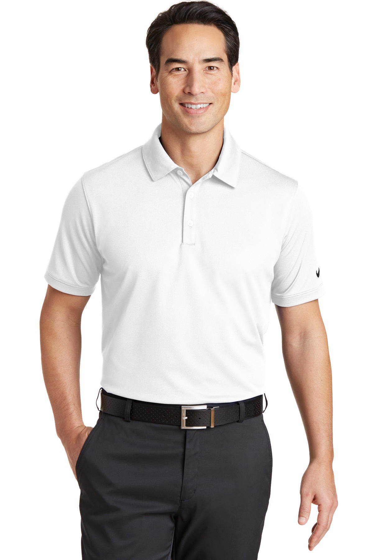 Nike Dri-FIT Solid Icon Pique Modern Fit Polo.  746099