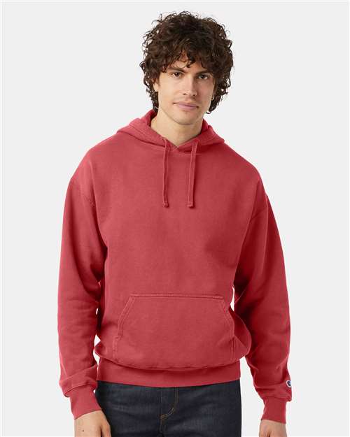 Garment-Dyed Hooded Sweatshirt