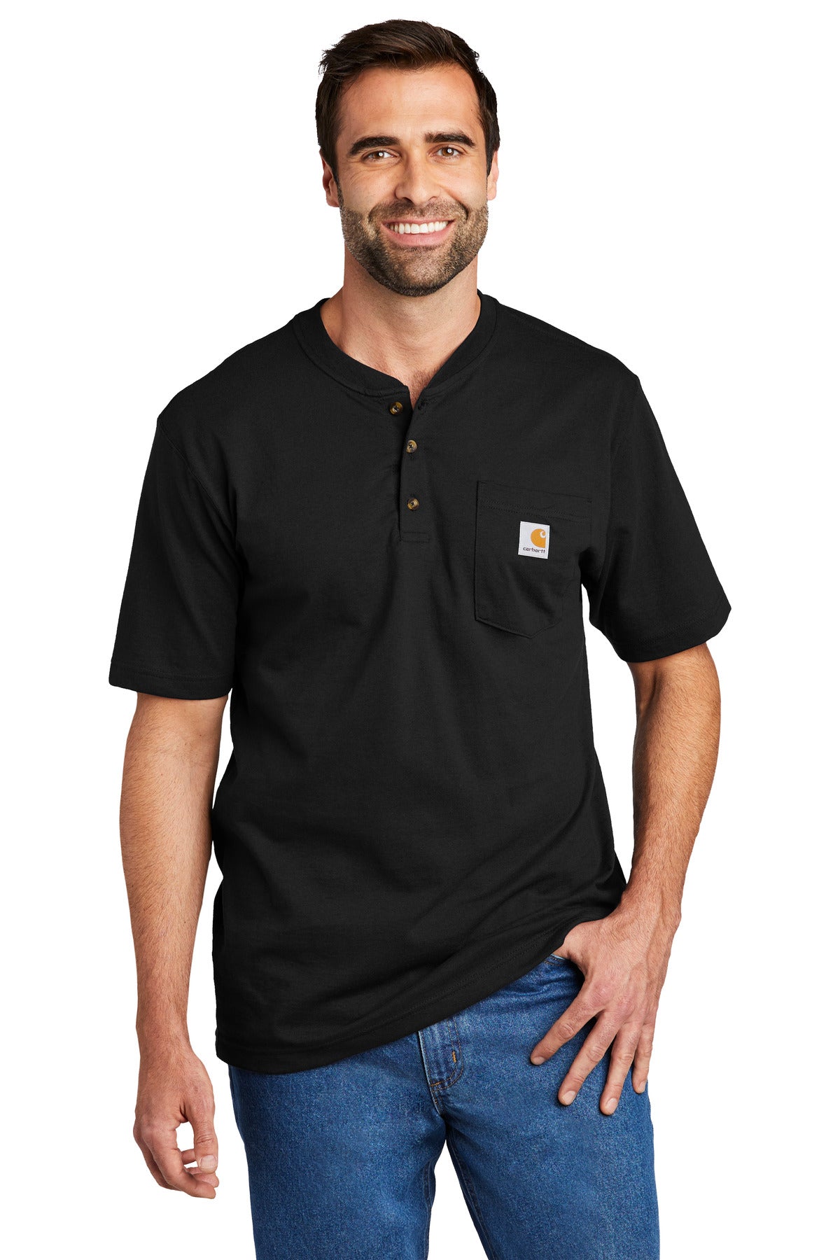 Carhartt ®  Short Sleeve Henley T-Shirt CTK84