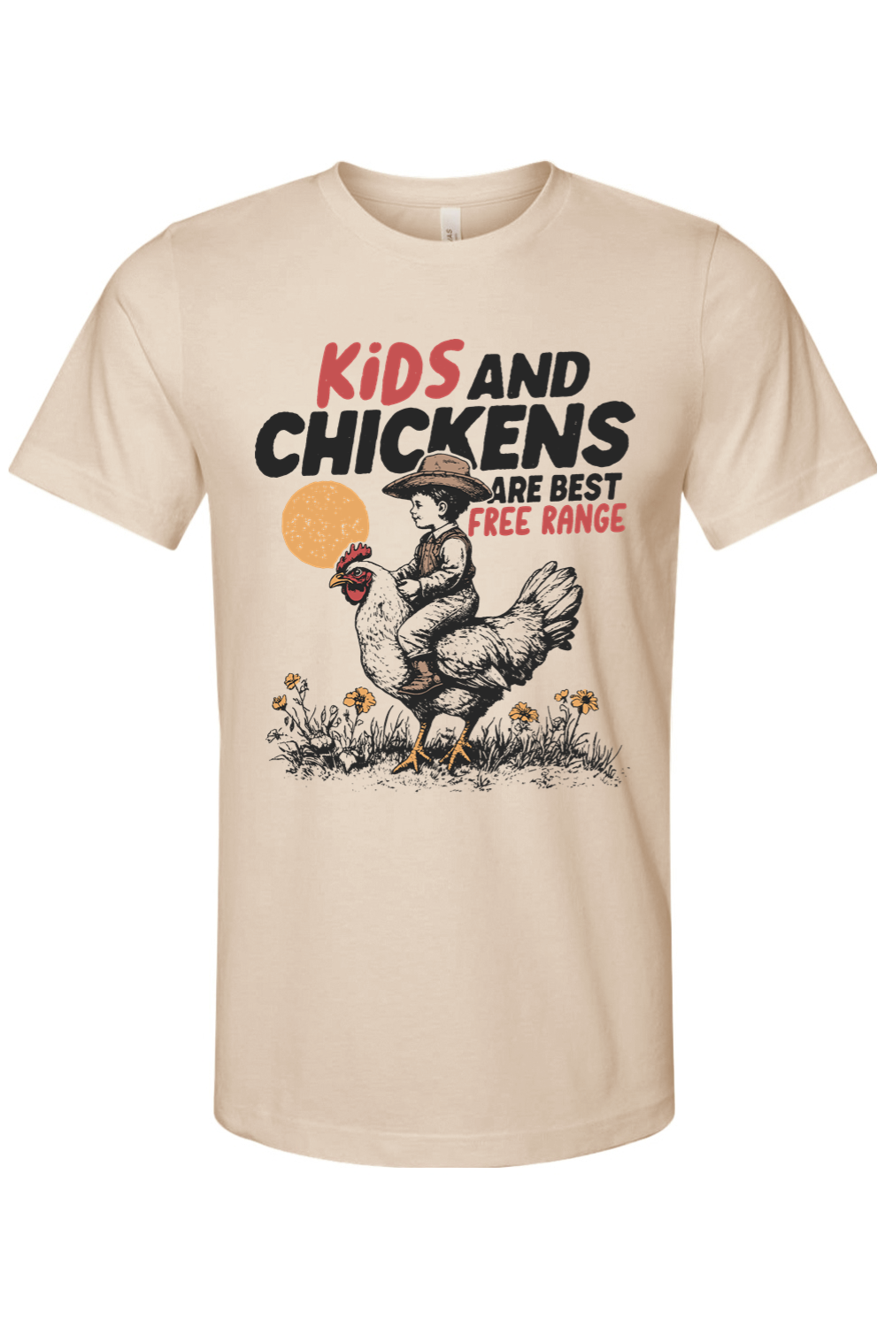 Kids and Chickens Free Range Tee