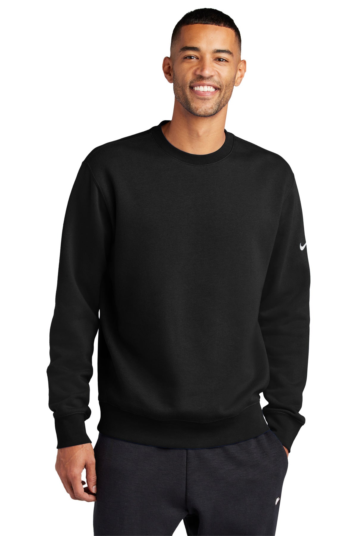 Nike Club Fleece Sleeve Swoosh Crew NKFD9863