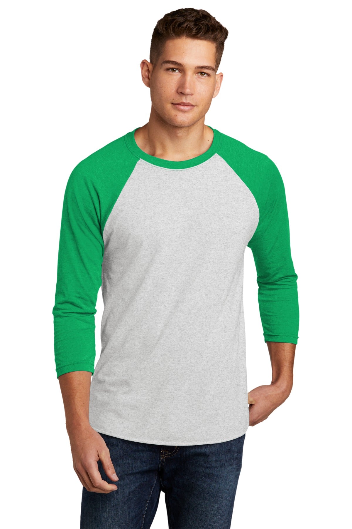 Next Level Apparel ®    Unisex Tri-Blend 3/4-Sleeve Raglan Tee. NL6051