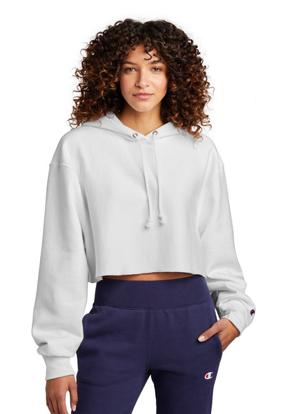 Champion  ®   Women's Reverse Weave  ®   Cropped Cut-Off Hooded Sweatshirt RW01W