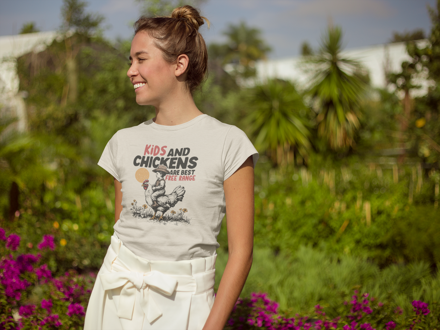 Kids and Chickens Free Range Tee